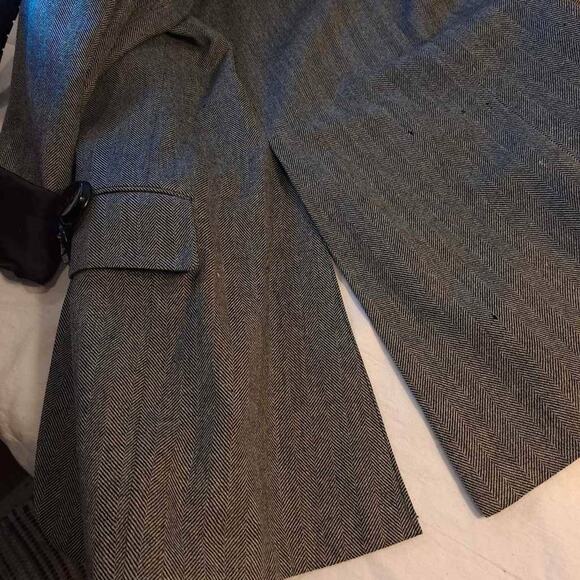 Bonnardi Women's Suit Jacket Blazer Gray Herringbone Fringes Embellished M New - Picture 9 of 9